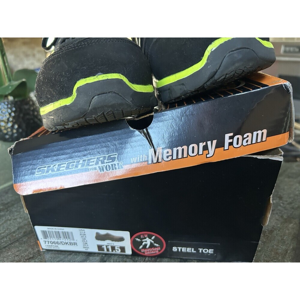 Skechers Safety Toe Sneakers SZ 12 Men's Slip Resistant Memory Foam - Picture 6 of 9